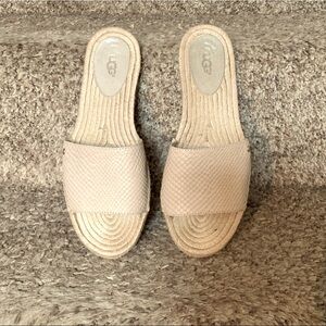 UGG slip on sandals faux snake skin